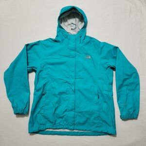 The North Face Full Zip Hooded Hyvent Jacket Womens Size XL Teal